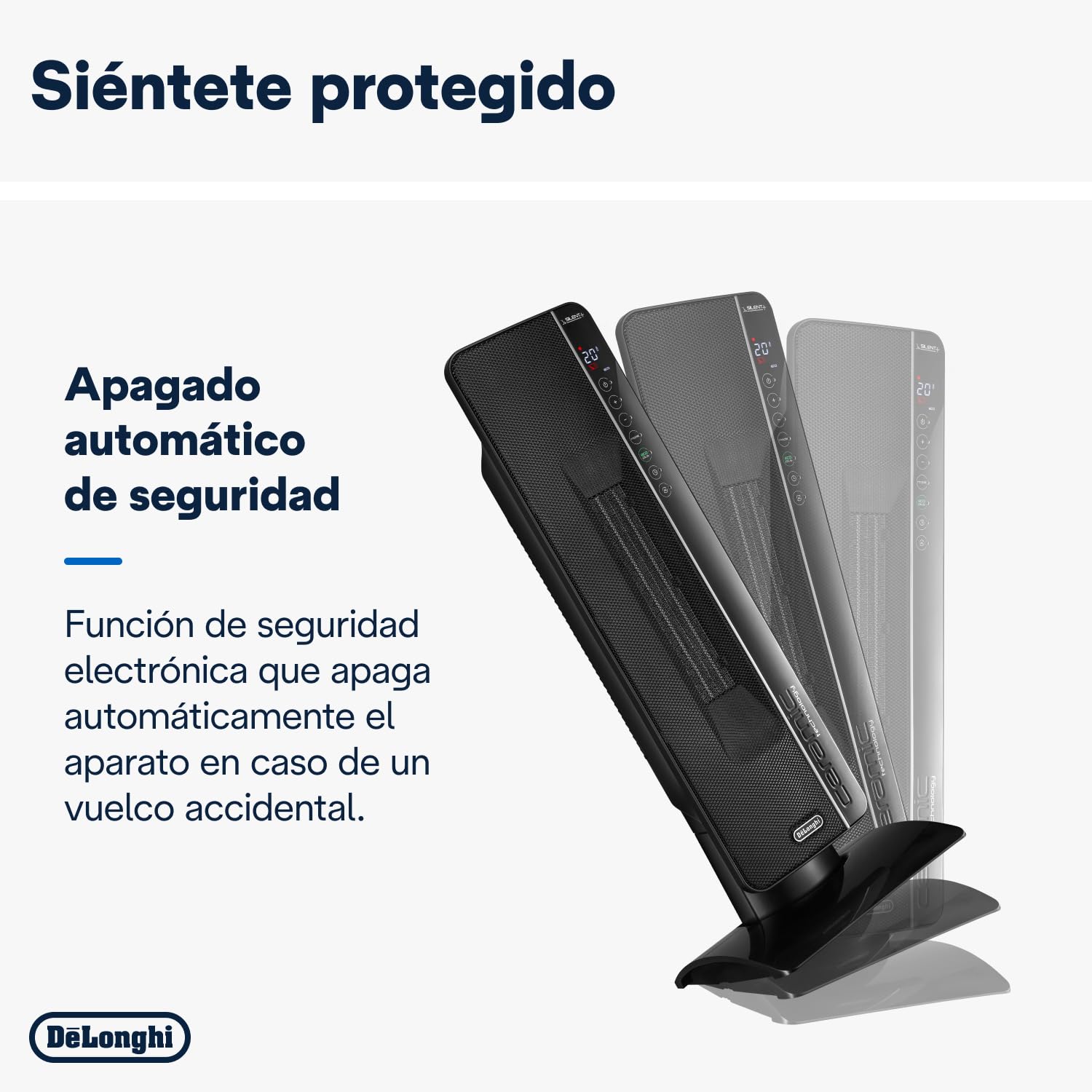 De'Longhi De 'longhi TCH8993ER.BC - Calefactor cerámico, 2400w, nivel consumo óptimo, negro