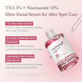 medicube TXA+Niacinamide 15% Glow Facial Serum for After Spot Care | All-in-One Daily Korean Skincare | Uneven Skin Tone, Texture, and Hydration Care | High-Potency Tranexamic Acid 5% | 1.01 fl.oz