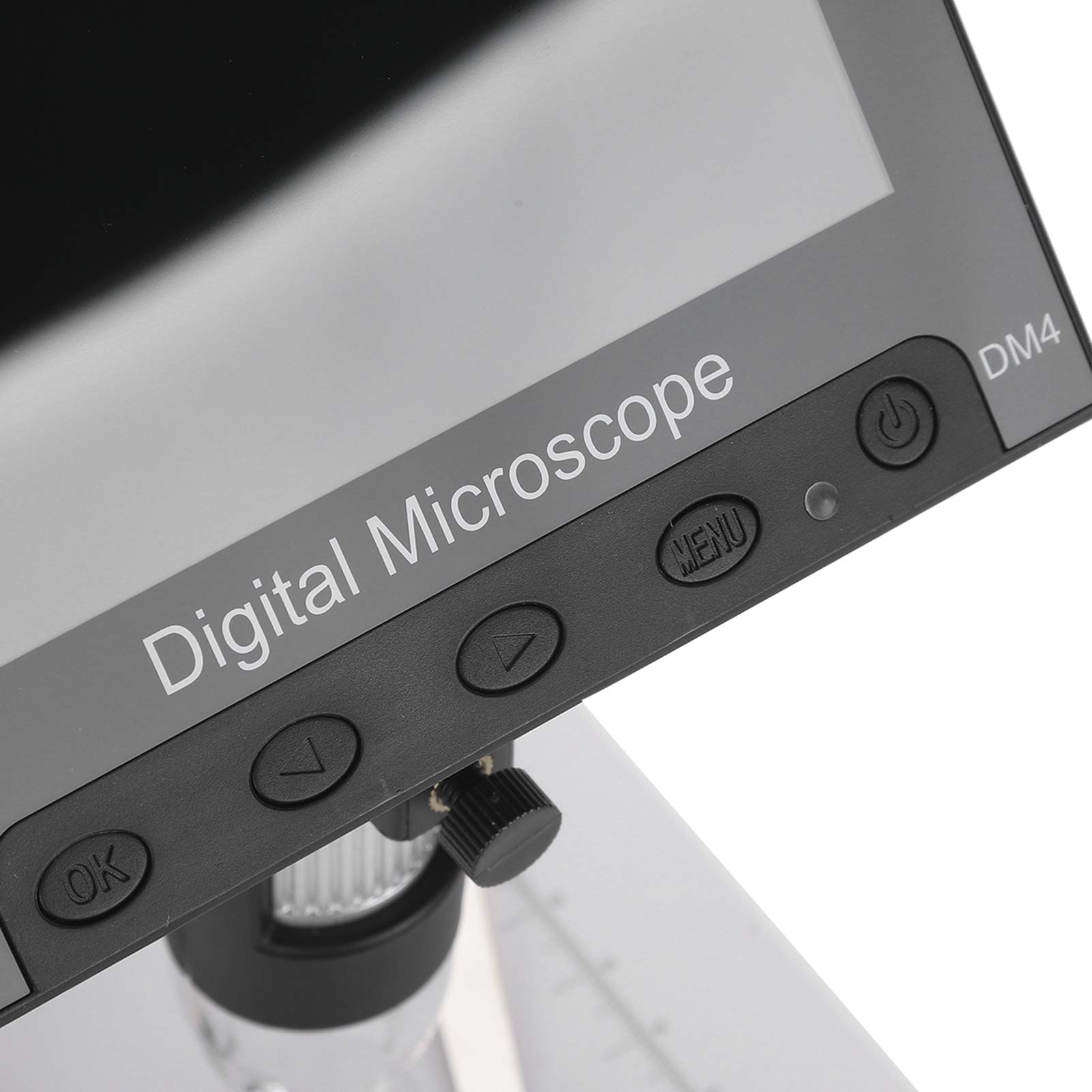 Dpofirs Digitalmikroskop, USB Mikroskop mit LED Beleuchtung, 5 Zoll LCD | 4,3-Zoll-LCD-Display, 1000 x 2,0 MP, elektronische USB-Lupe, tragbar, leicht, mit 8 dimmbaren LED-Leuchten, Teleskopstütze