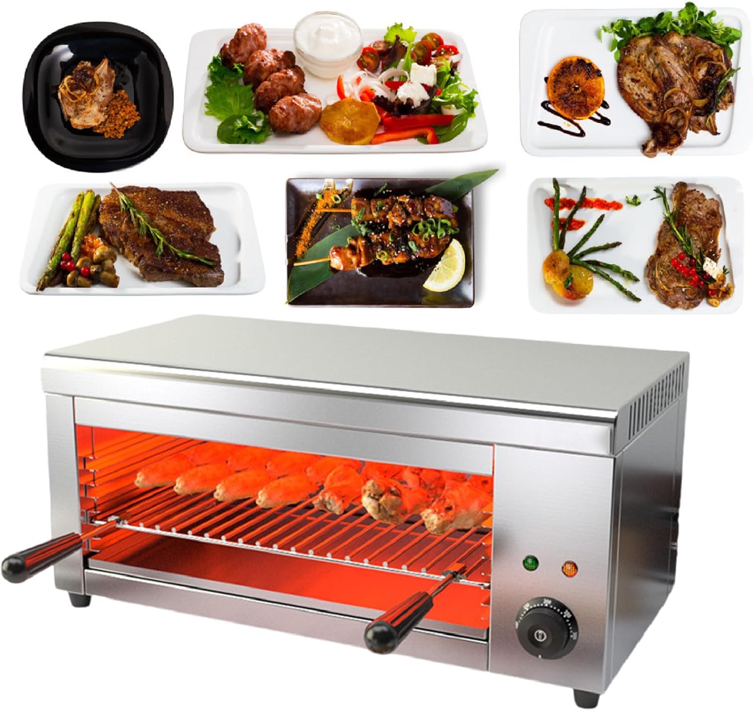 Electric Broiler, High-Power Cheese Melter, Commercial Toaster Oven for Wall Mount Or Countertop UsehkMBJ17839