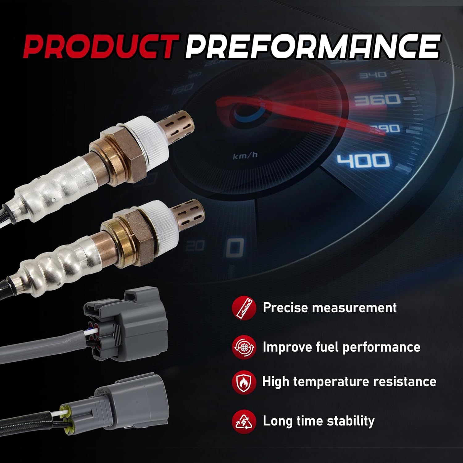 2Pcs Oxygen Sensors Upstream 234-4368 & Downstream 234-4601 Compatible for Honda Pilot 2003-2004 Acura Mdx 2001-2002 [3.5L V6] Only