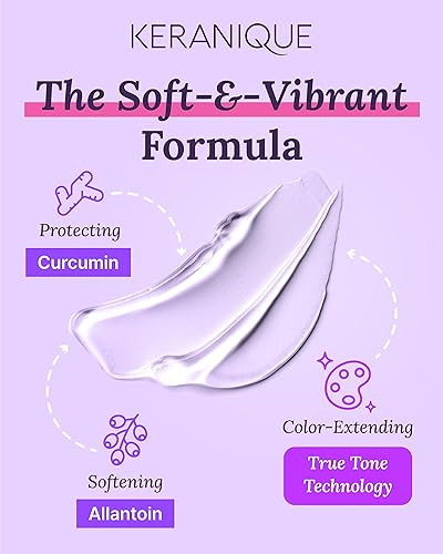 Vista 3 de Keranique Color Boost Scalp Champú de queratina revitalizante para cabello teñido Tratamiento capilar de queratina Complejo de queratina