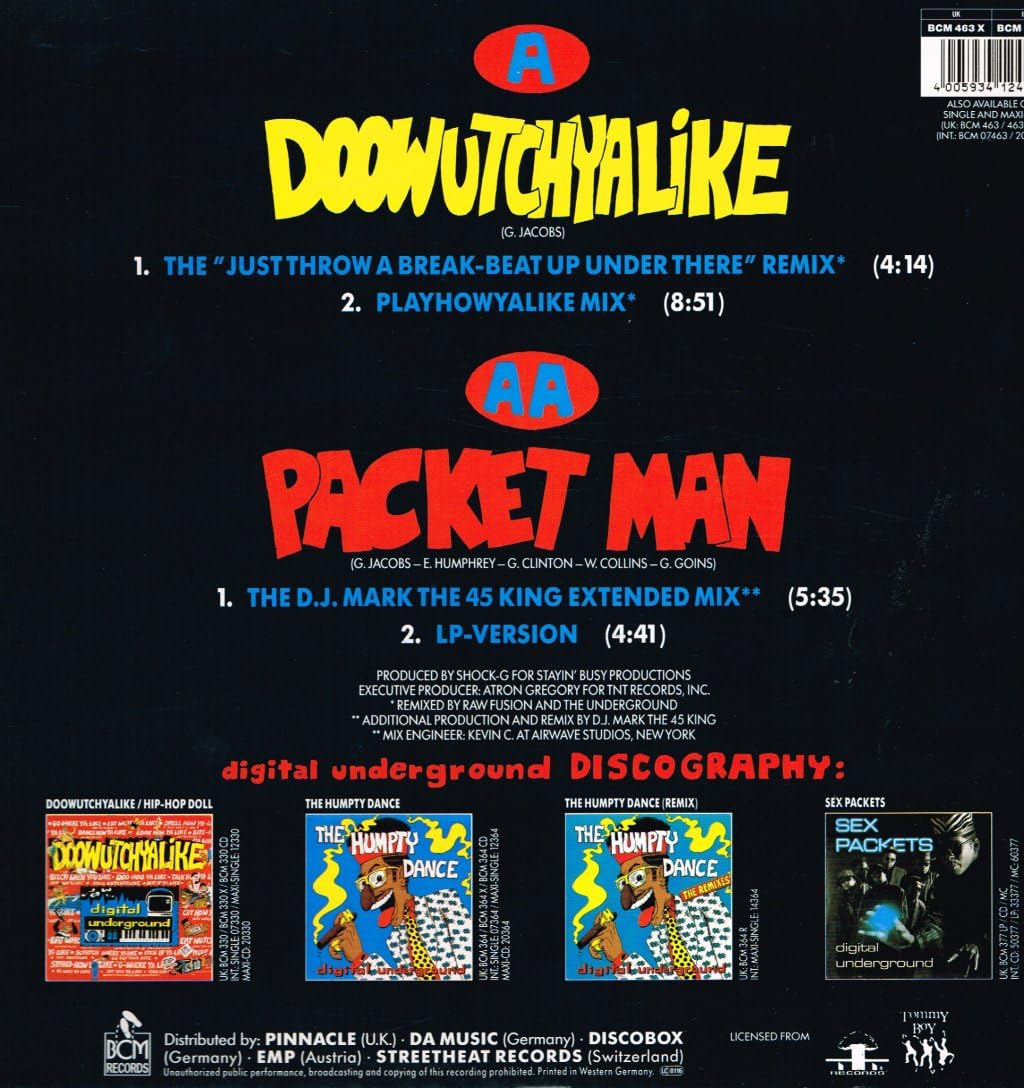 Doowutchyalike (Remix)/Packet Man (Ext. Mix) [Import]