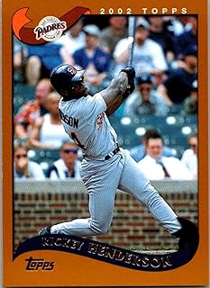 2002 Topps #165 Rickey Henderson NM-MT San Diego Padres Baseball MLB
