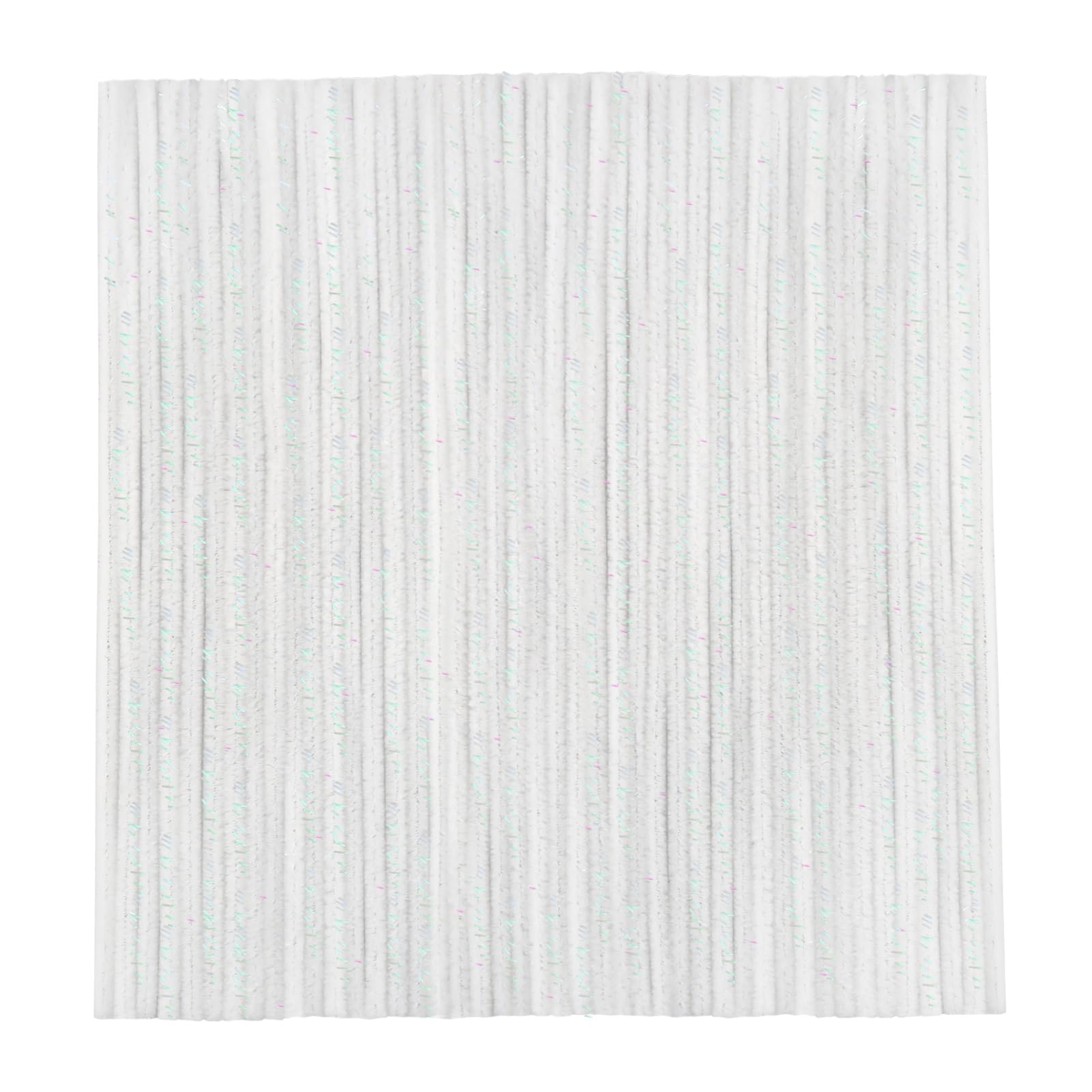 TOAOB 100pcs Glitter White Pipe Cleaners Metallic Chenille Stems 12 Inch Fuzzy Sticks Craft Supplies for DIY Art Craft Projects Home Decorations