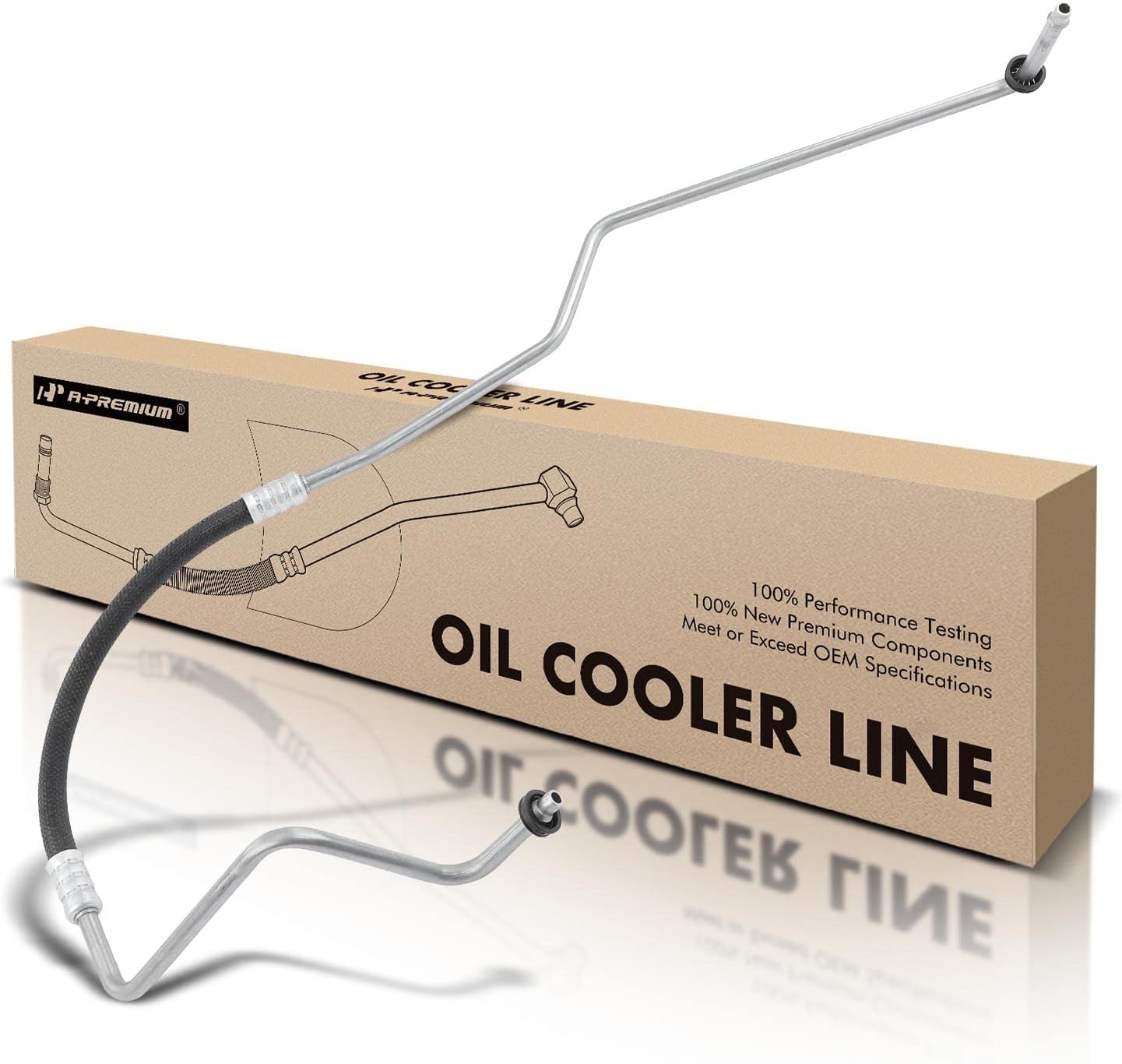 A-Premium Transmission Oil Cooler Line Hose Assembly for Chevrolet Silverado 2500/3500 HD