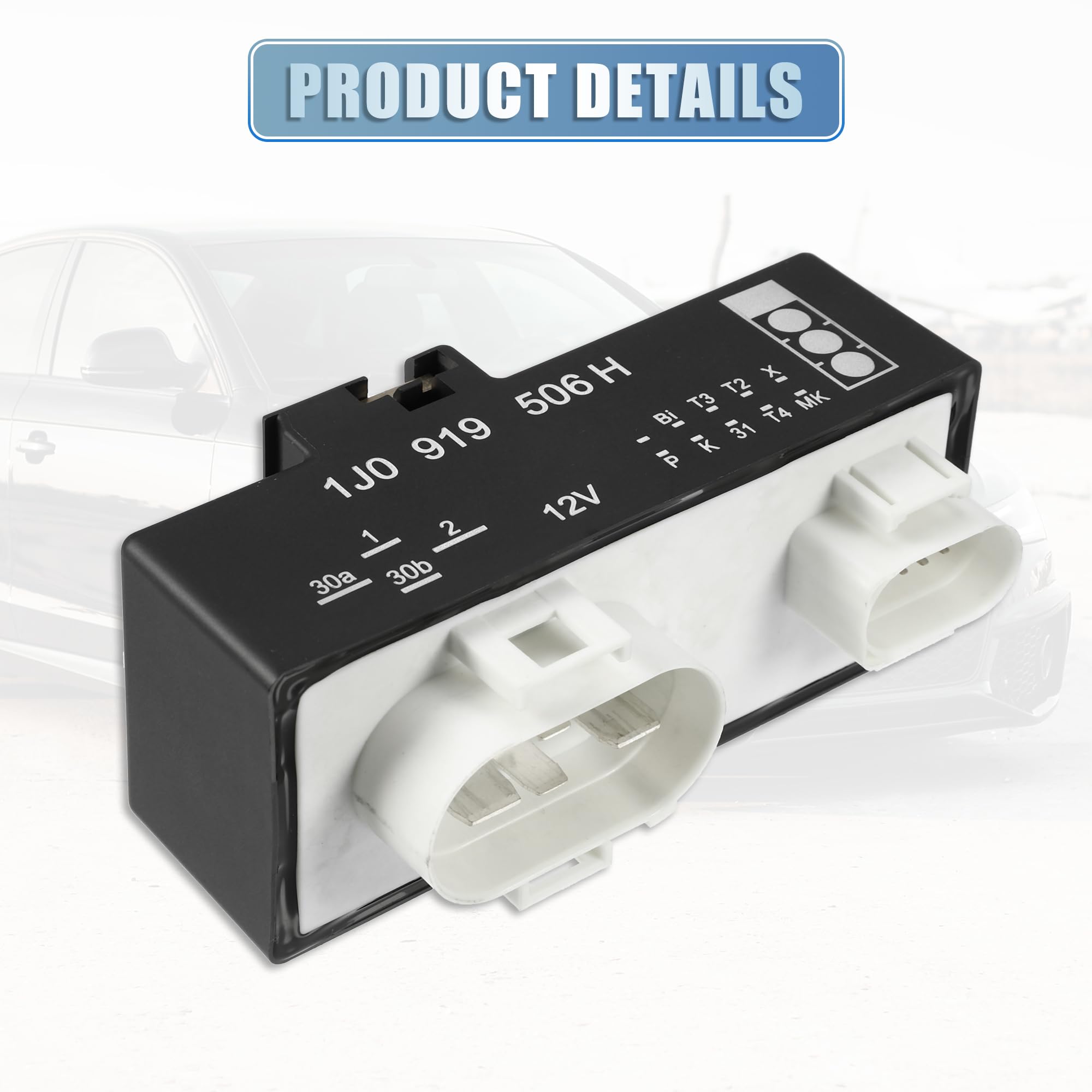 ABSOPRO Modulo di controllo del ventilatore del radiatore per A4 1J0919506H 1 pz