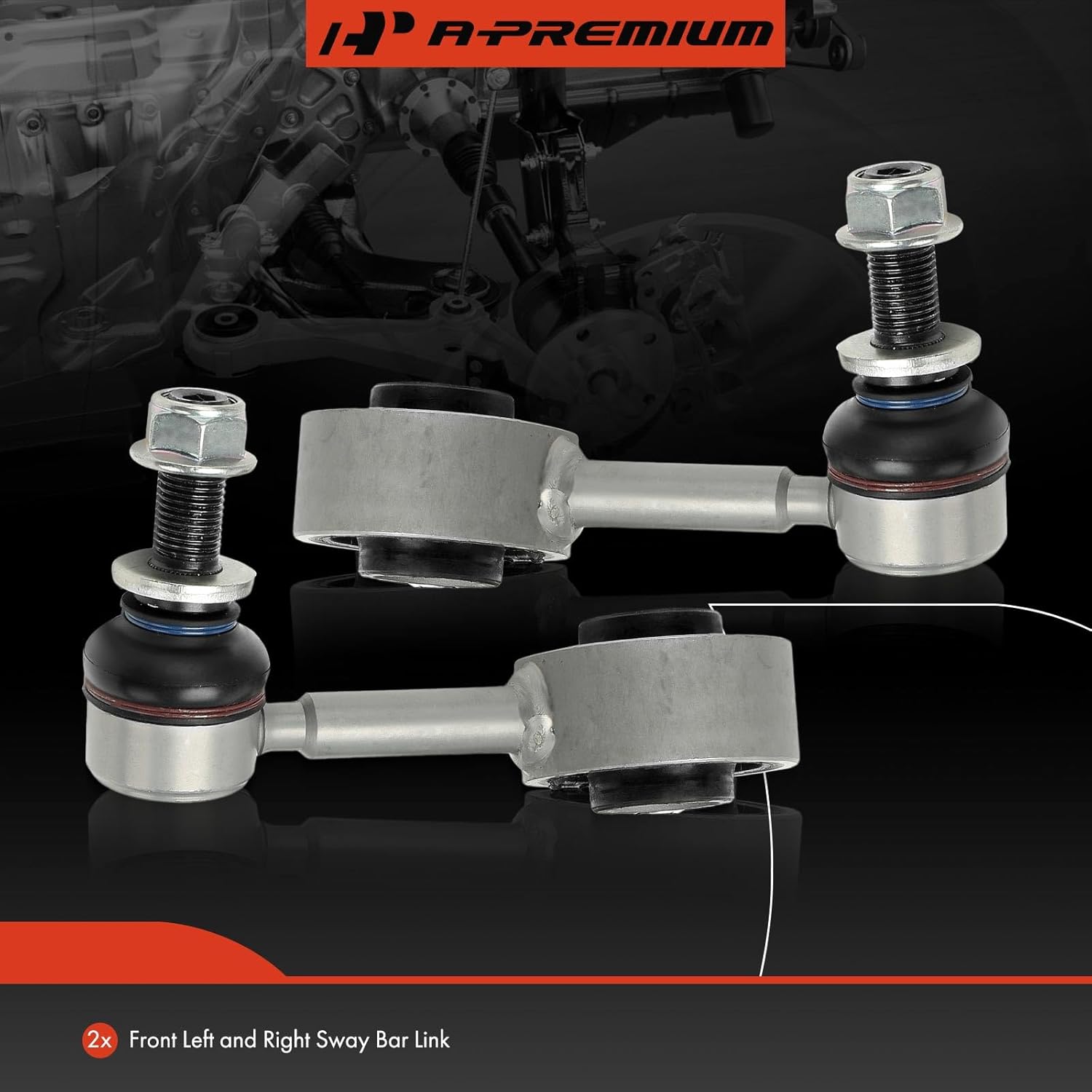 A-Premium 2 x Front Sway Bar Links Stabilizer Bar Links, Compatible with Toyota Tundra 2022-2024, Sequoia 2023-2024