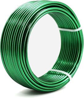 Bendable Aluminum Craft Wire, 36 Feet 3mm Metal Craft Wire for DIY Jewelry Making, Sculpting, Doll Making, Modelling, Bonsai Training, Crafting (C Green)