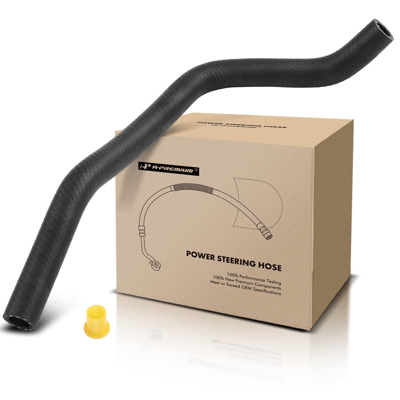 A-Premium Power Steering Reservoir/Suction Line Hose Assembly Compatible with Toyota Tundra 2000 2001 2002 2003 2004 2005 2006, 4.0L 4.7L, Reservoir To Pump