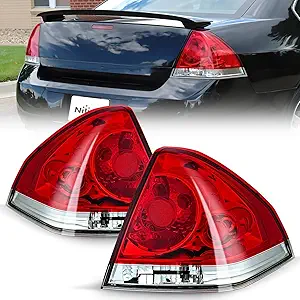 Nilight Taillight Assembly for 2006–2016 Chevrolet Impala (Drive & Passenger Side)