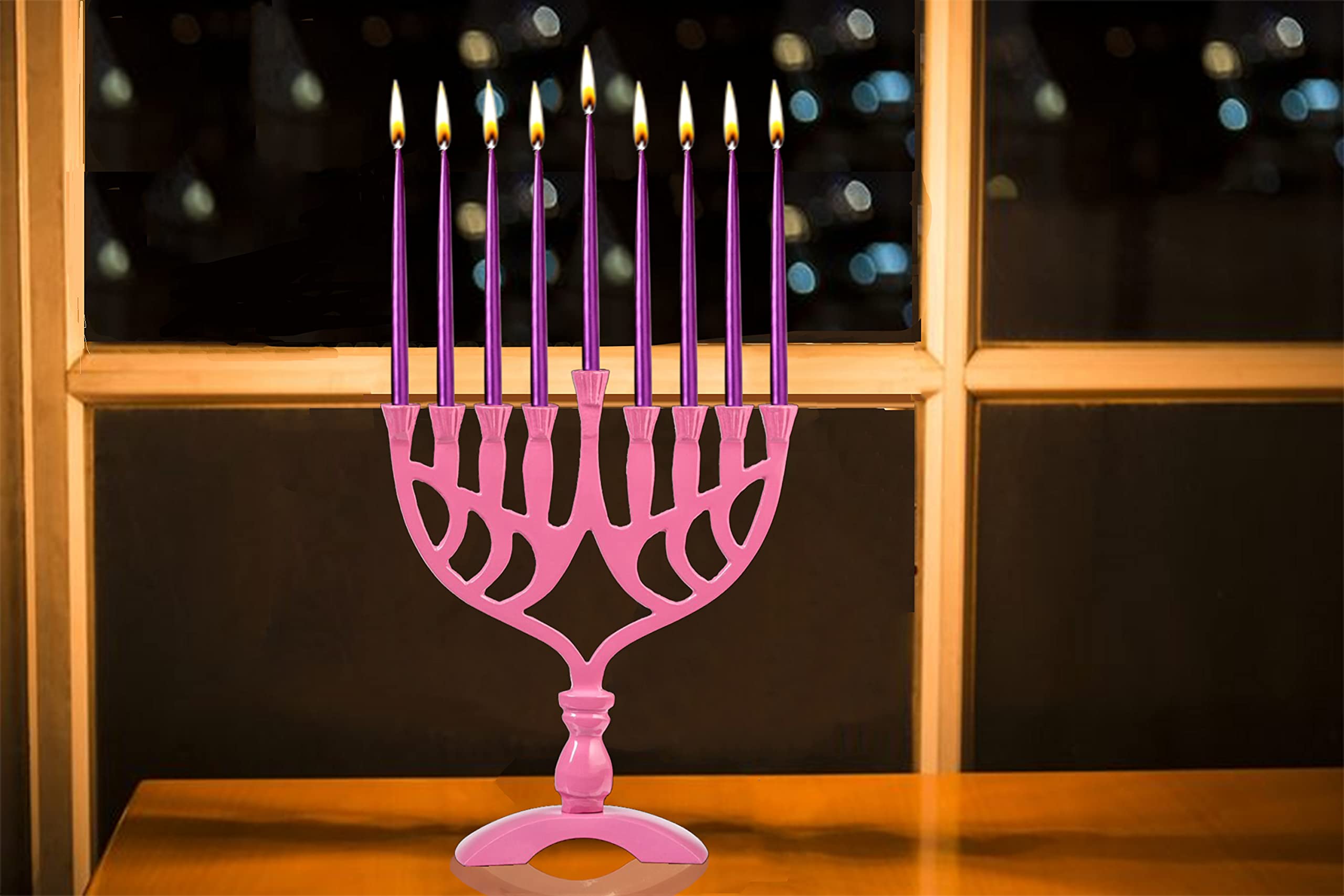 Amazon.com: Ner Mitzvah Hanukkah Menorah, Fits All Standard
