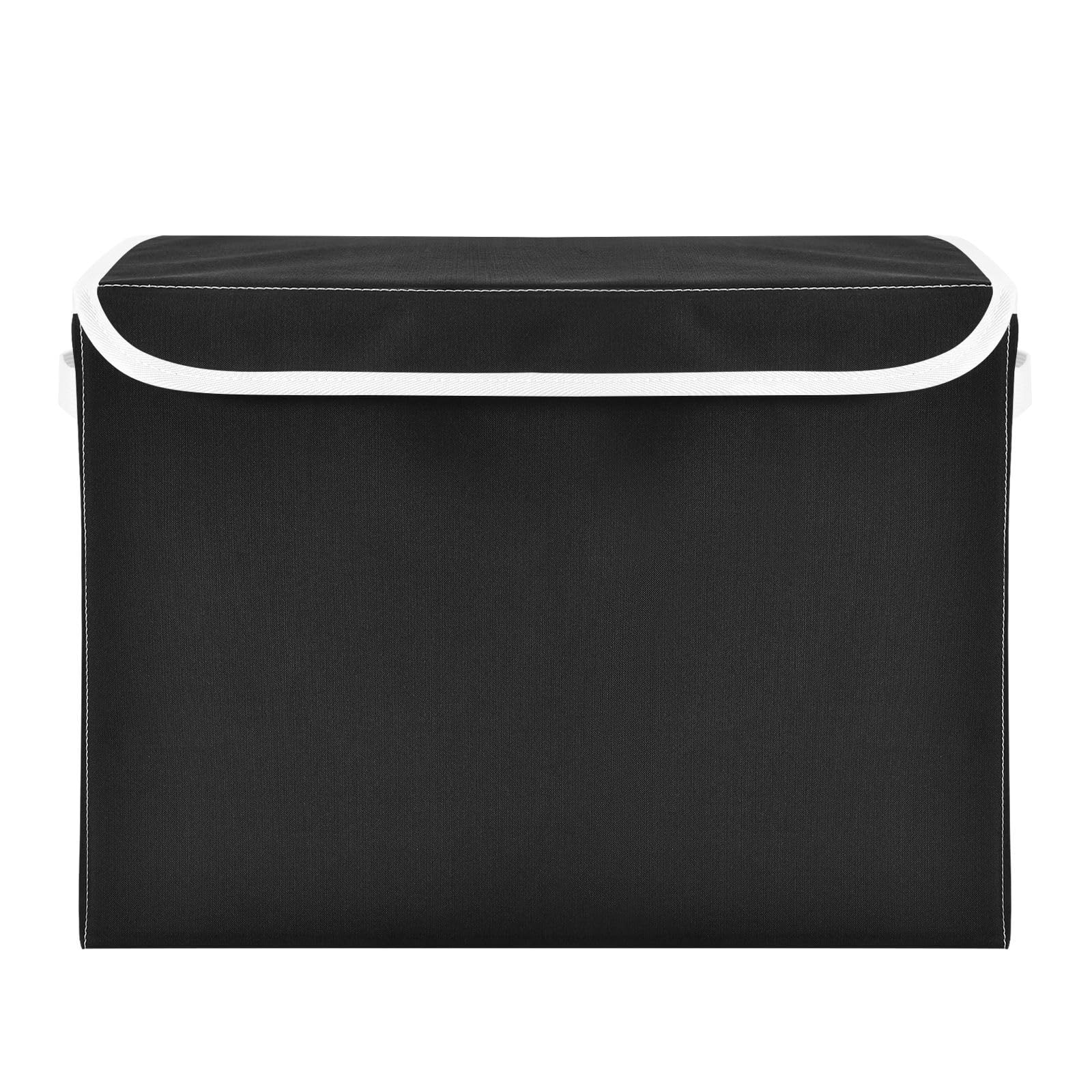 Bacs de rangement pour chambre d'enfant | Des cubes en tissu noir pliables et pratiques