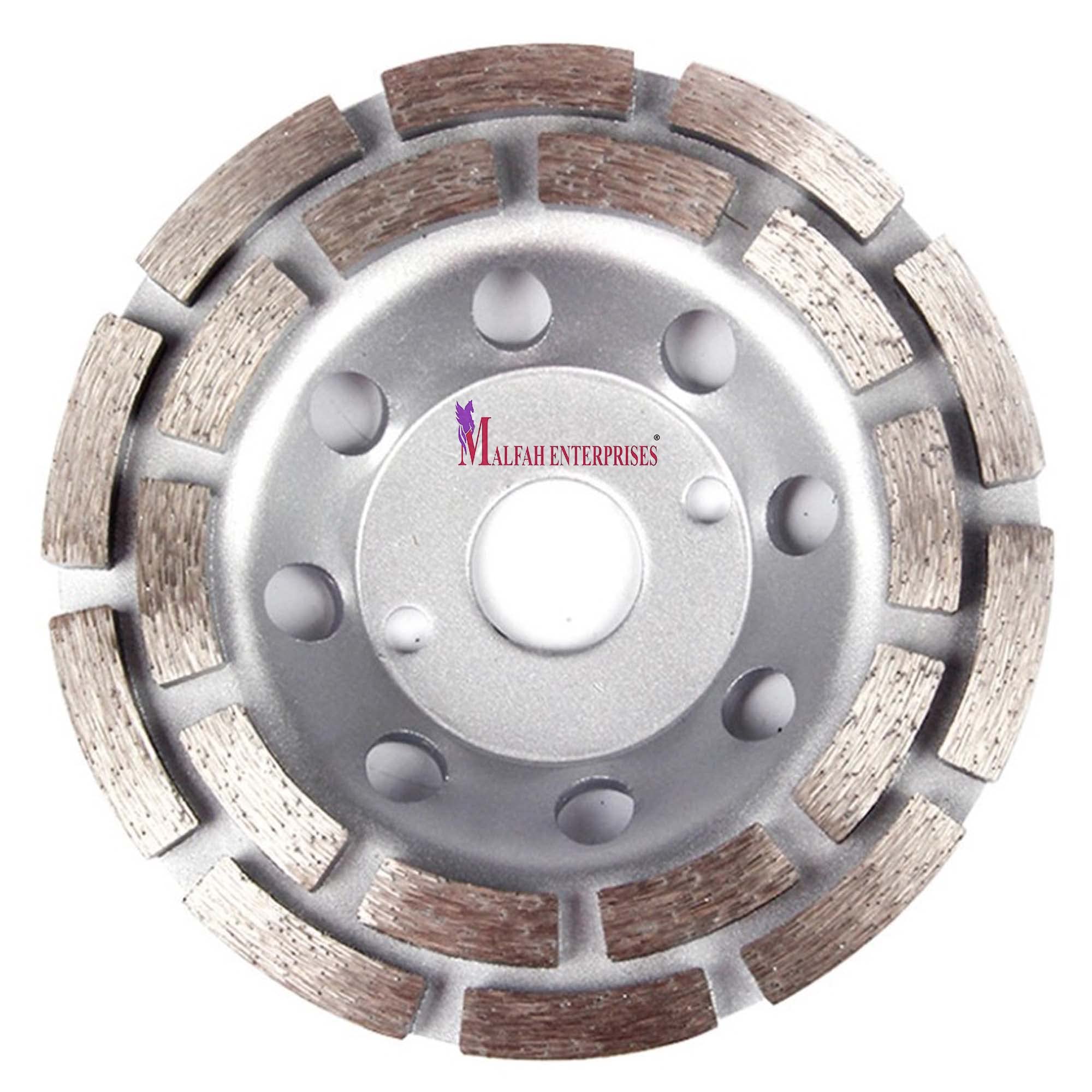 Malfah Diamond Grinding Wheel Cup 5" 125mm Double Row Grinding Disc Brick Concrete Cut for Angle Grinder (Pack of 6) (B09QHQBJKW) Amazon Price History, Amazon Price Tracker