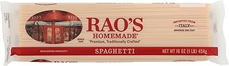 Rao's Homemade Spaghetti Pasta, 16oz, Traditionally Crafted, Premium Quality, From Durum Semolina Flour, Traditional Bronze Die Cut, Imported from Italy