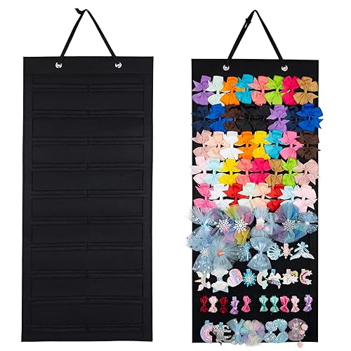 Soporte de lazo para niñas, organizador de pinzas para el cabello, organizador de lazos para el pelo, organizador de lazos para el pelo, organizador