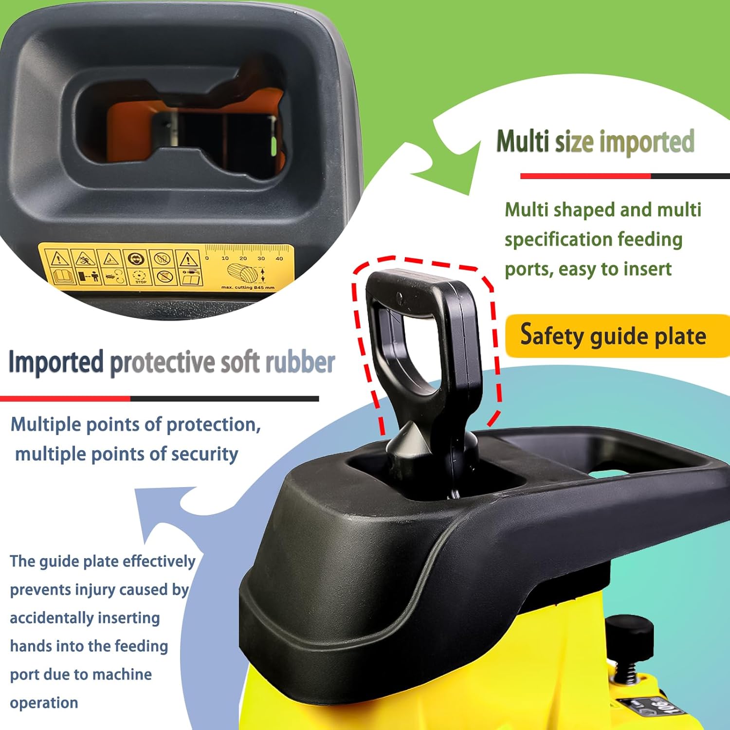 2500W/3200W Electric Wood Chipper Shredder - Feed Chute for 1.57"/1.77" Branches, Mulcher with Collection Bag - No Pre-Cutting, Ideal for Compost & Lawn (Box + 10m Cord)