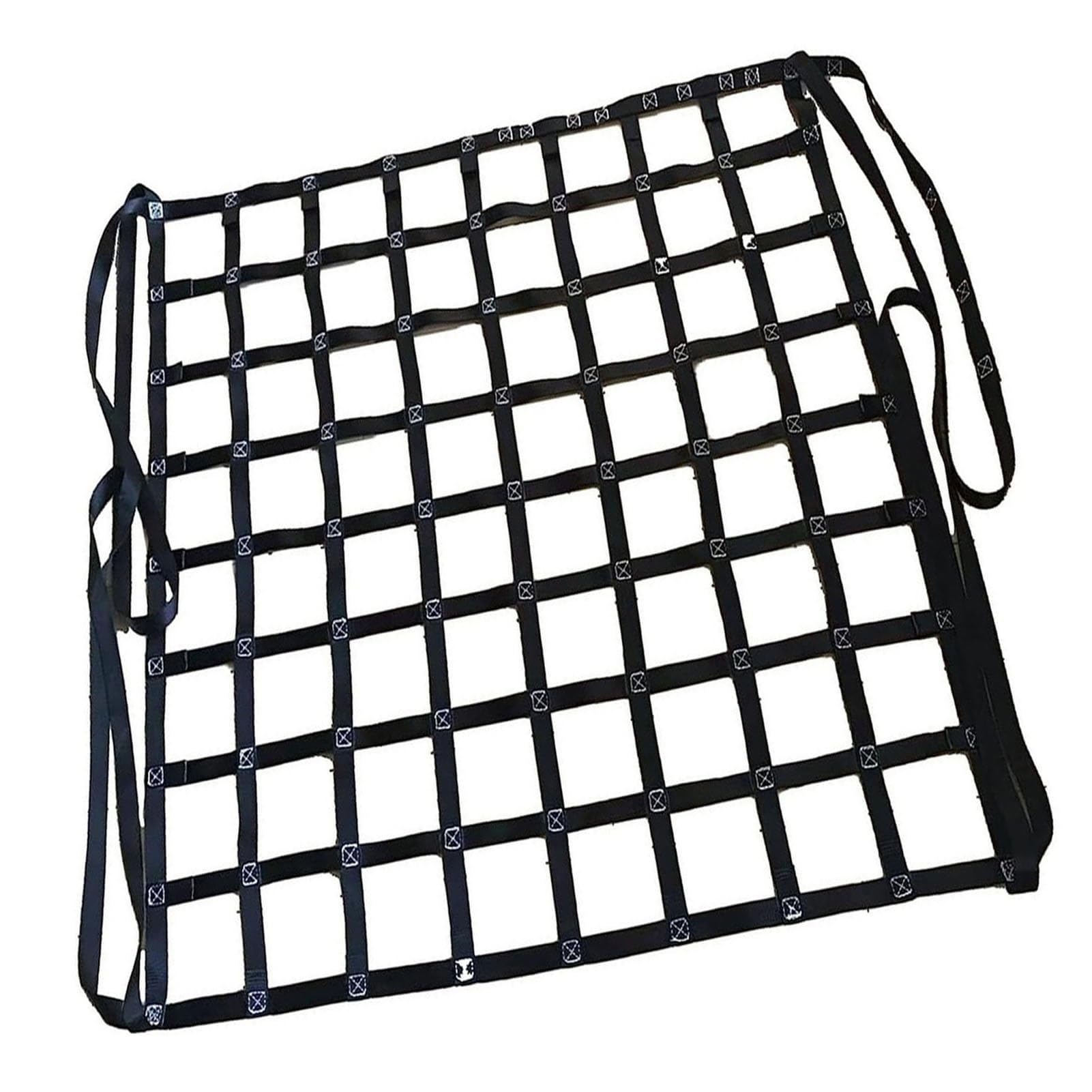 Redes de elevación de poliéster - Capacidad de Carga: 0,3-3,5 T. Malla Cuadrada Resistente al desgarro. Correas de Seguridad para Camiones, remolques y Cargas(1 X 1M/Mesh 10cm/Load 2t)