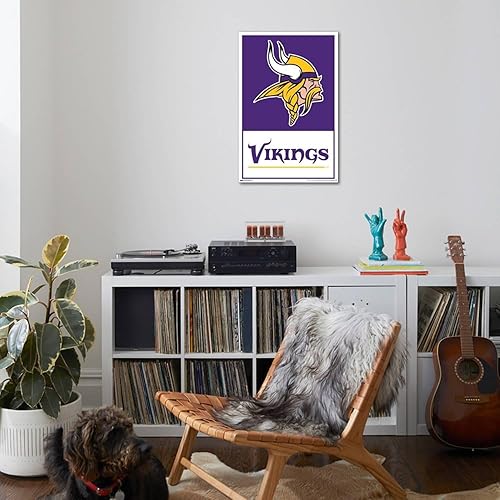 Miniatura 4 de Trends International NFL Minnesota Vikings - Póster de pared en lienzo con logotipo 21