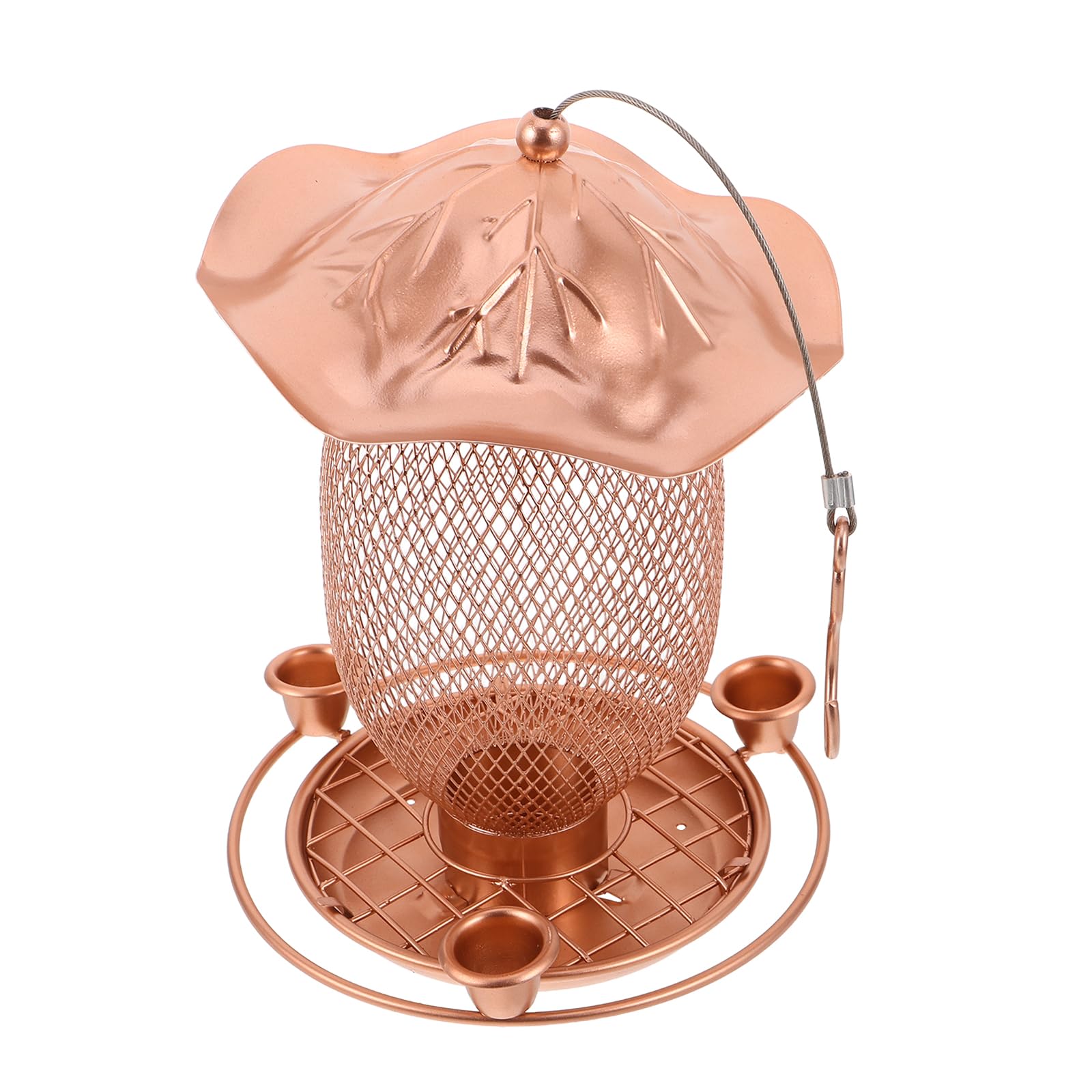 Toyvian Mangiatoia per Uccelli Sospesa da Esterno con Gancio, Ciotola per Abbeveratoio Colibrì in Materiale Resistente, Facile da Pulire, per Giardino, Balcone e Cortile