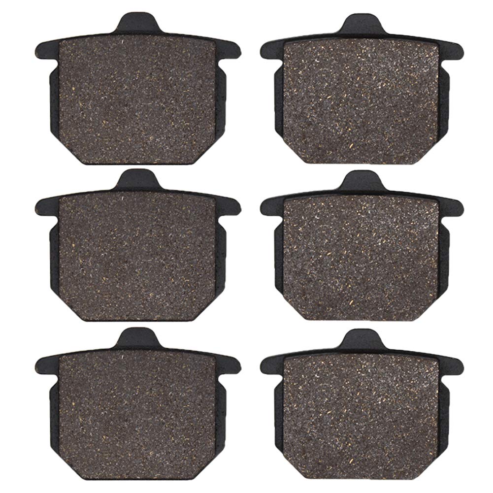 Cyleto Front and Rear Carbon Fiber Brake Pads for HONDA CB900 CB 900 Custom 1980 1981 / CBX1000 CBX 