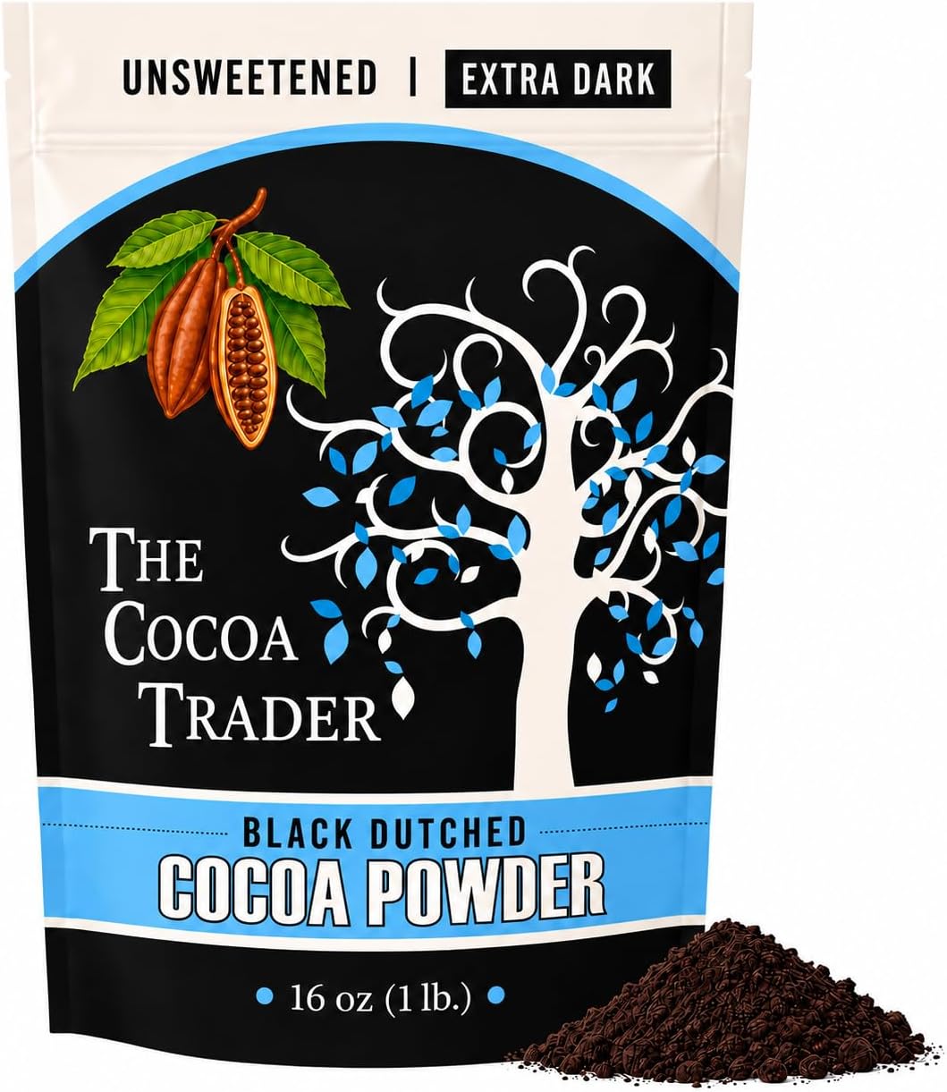 (Alkalized / Dutch-Process Black) - Black Dutch-process Cacao Powder From Latin America. Alkalized Cacao Powder, Pure, Non-gmo, Vegan, Gluten-free