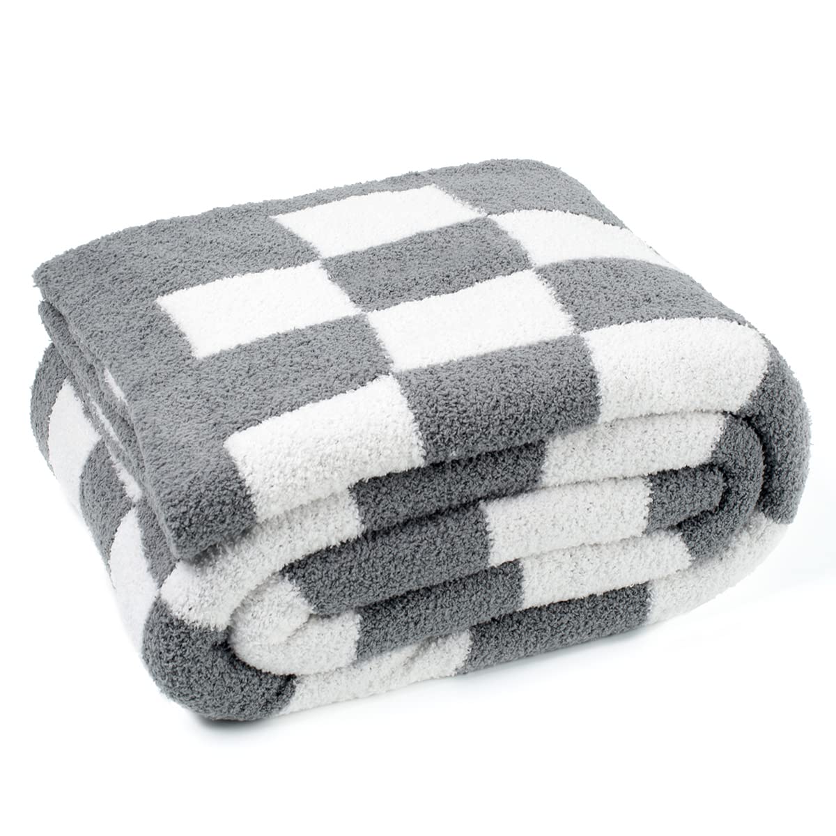 Amazon.com: Carriediosa Ultra Soft Checkered Throw Blanket 50 X 60,  Microfiber Fuzzy Fluffy Checkerboard Cute Preppy Plaid Pattern Knitted  Blankets Cozy Plush Fall Throws for Couch Bed, Grey : Home u0026 Kitchen