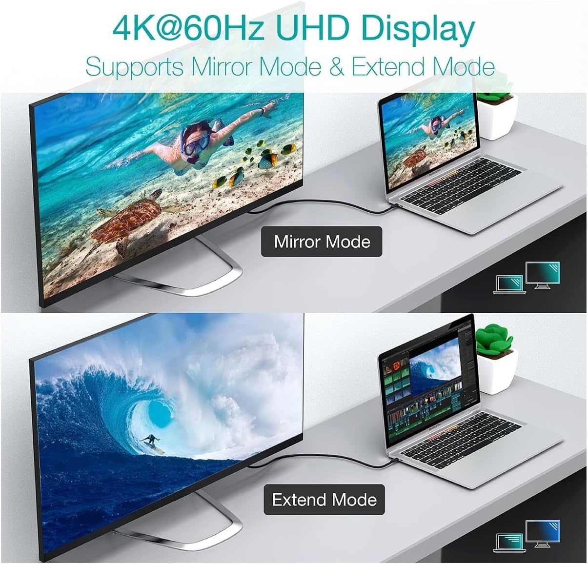 LivX Force 100W Type-C to Type-C 3 Metre USB 3.1 Gen2 10 Gbps 4k@60hz Hızlı Şarj Data ve Görüntü Aktarım Kablosu Örgülü