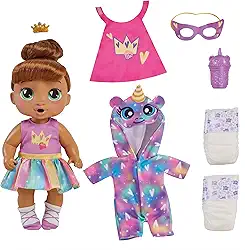 Baby Alive, Boneca, Minha Melhor Amiga, Sophia Sparkle - Cabelos Castanhos, Acessórios Inclusos, 28 cm - A partir de 3 Anos