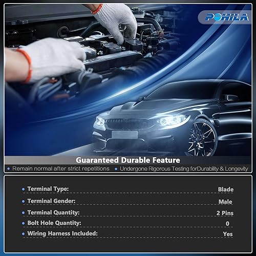 Miniatura 2 de POHILA Arnés de cableado de resistencia del motor del ventilador compatible con Chevy, GMC Silverado, Tahoe, Suburban, Sierra, Yukon XL - AC