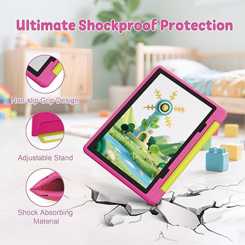 Miniatura 6 de Tablet para niños, Android 15 con pantalla HD, 10.1 pulgadas, control parental y modo para niños, Octa-Core, certificado GMS, 20 GB RAM 64 GB ROM, 1