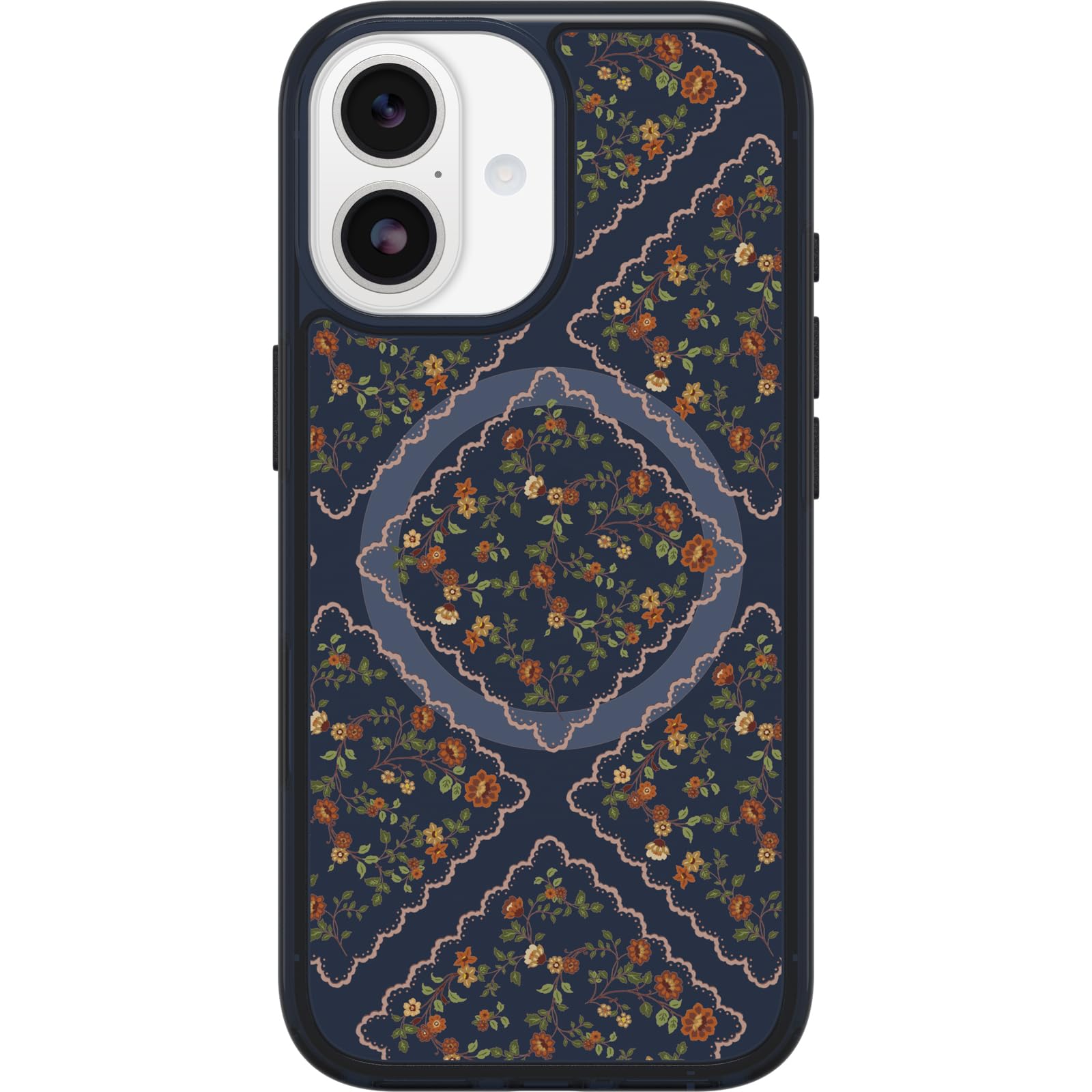 OtterBox Funda Transparente para iPhone 17 Symmetry Series - Romance Floral - Funda de Silicona Ultrafina y Elegante para iPhone