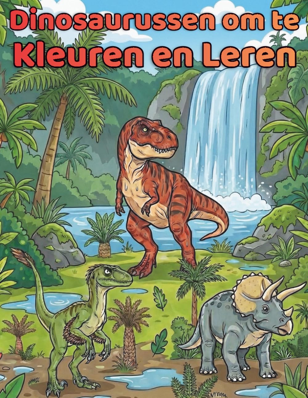 Dinosaurussen om in te Kleuren en van te Leren: 50 realistische illustraties en wetenschappelijke feiten voor kinderen van 4-12 jaar: Een educatief prehistorisch avontuur voor jonge paleontologen.