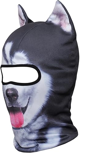 Miniatura 3 de WTACTFUL - Pasamontañas 3D con orejas de animal para festivales de música, raves, esquí, Halloween, actividades de fiesta al aire libre