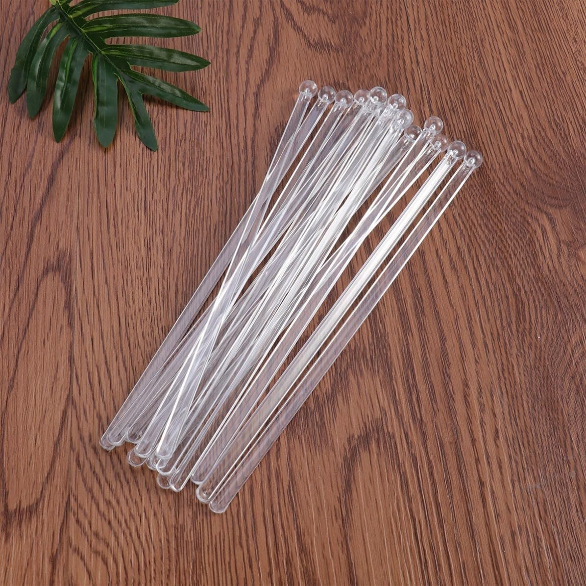 50pcs Head Plastic Swizzle Sticks for Stirring Drinks and Cocktails