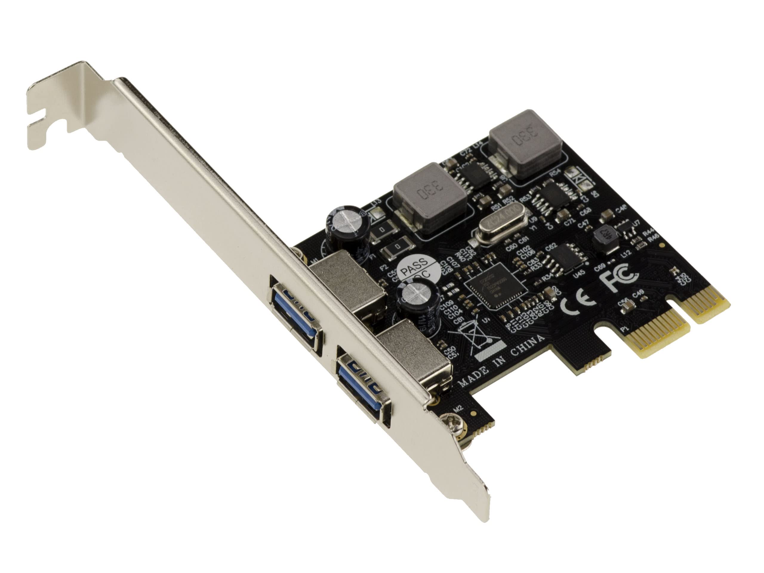 KALEA-INFORMATIQUE PCI EXPRESS PCIe USB 3.0 2 PORTS 5G "A" - SELF-POWERED with NEC D720202 Chipset