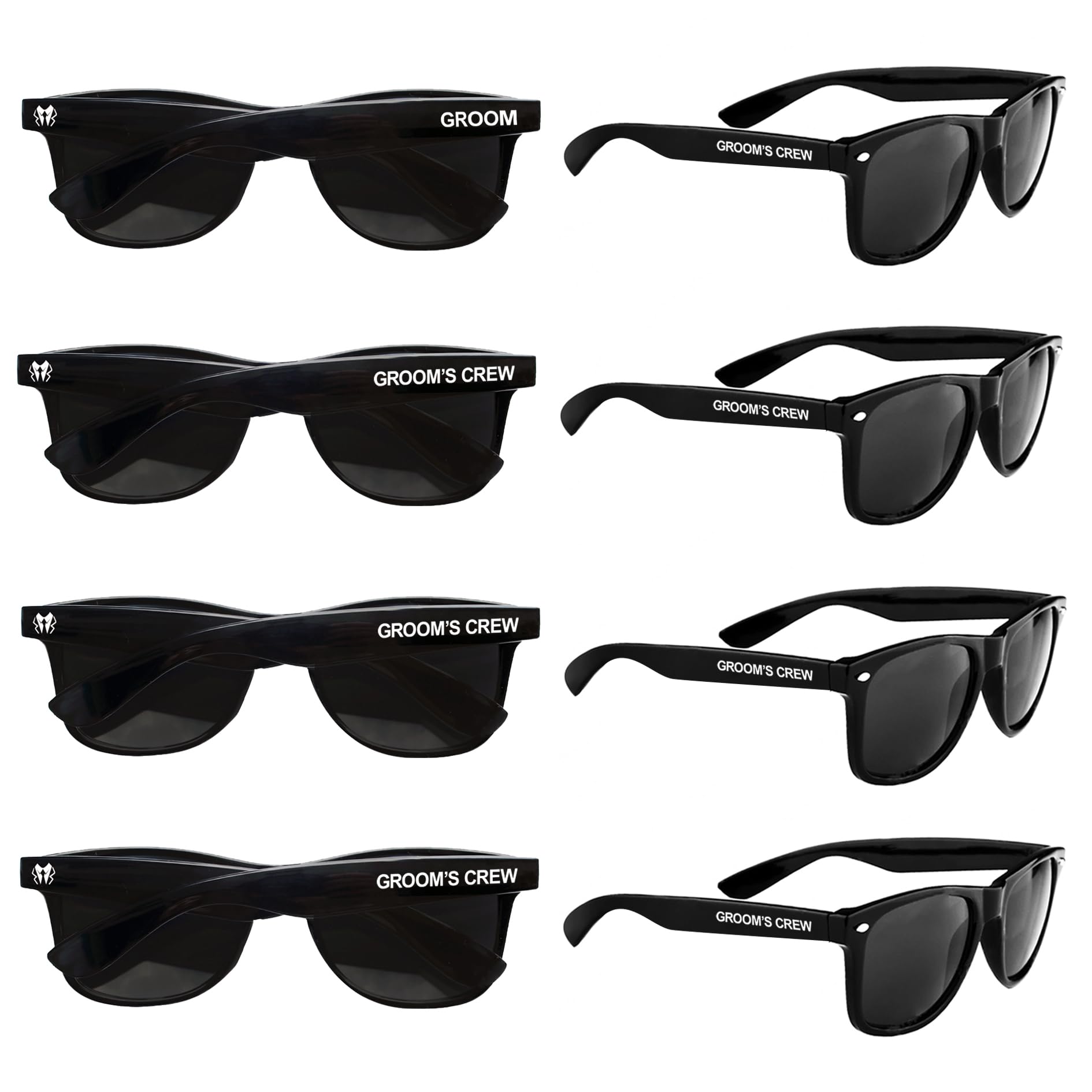 8 Pack Groomsmen Sunglasses Set