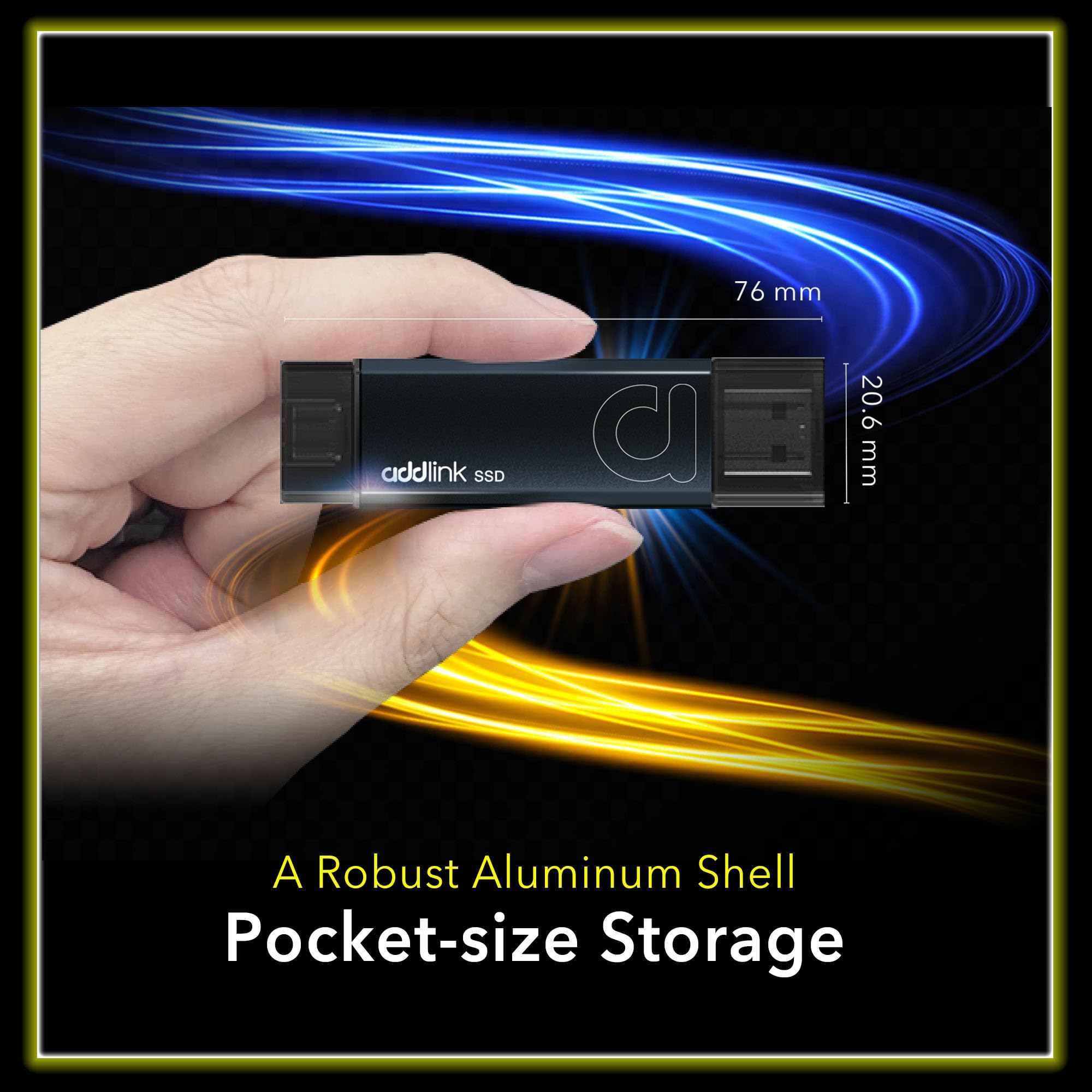 Amazon.com: Addlink P50 1TB Mini Portable SSD Stick 1050MB/s USB