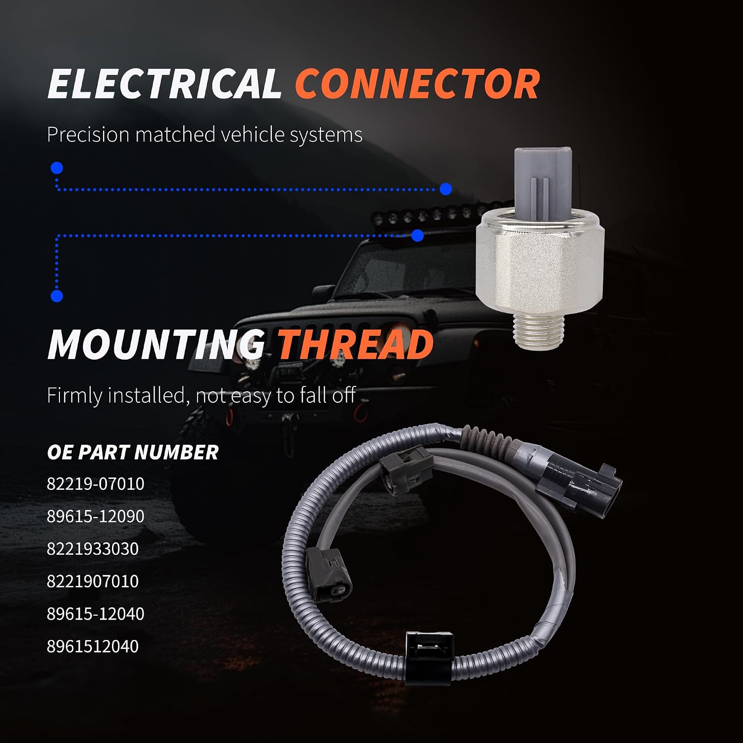 HiSport Knock Sensor and Harness Kit 89615-12090