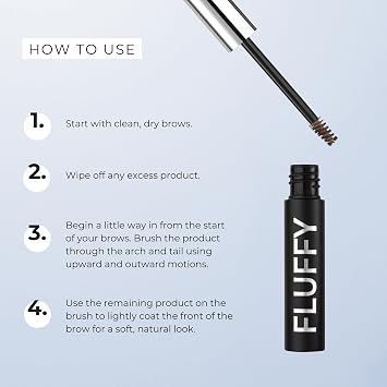 Wunderbrow Fluffy Brow Wax, 16 hour hold, Smudgeproof and Water resistant, Shade: Blonde