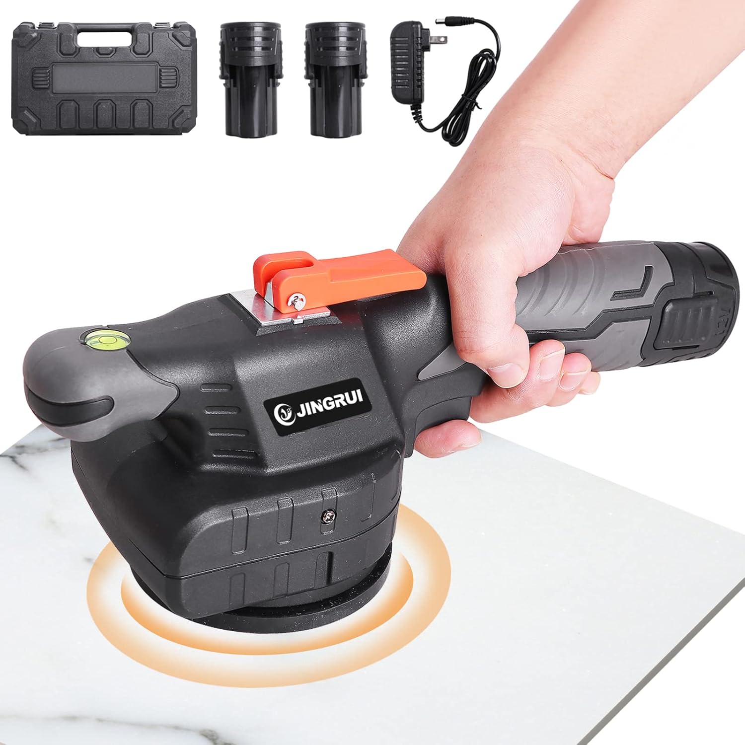 Amazon.co.jp YJINGRUIタイル張り機 タイルバイブレーター 6000mA 10,000VPMハンド ルドタイルタイリング