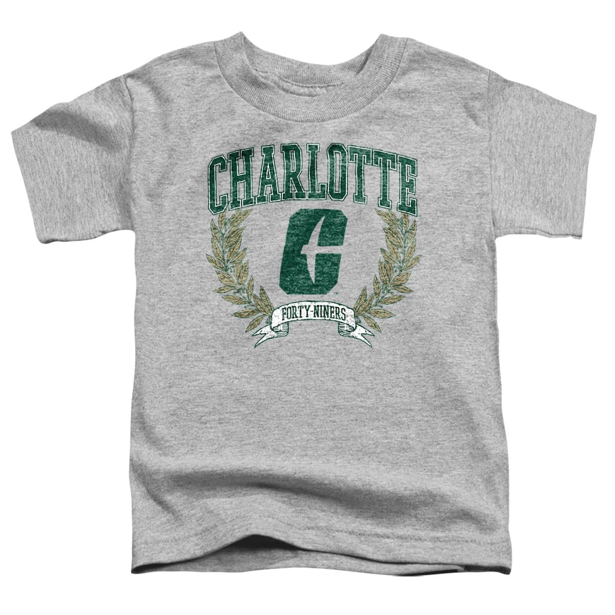 LOGOVISION The University of North Carolina at Charlotte Laurels Dark Kids T Shirt (2) for Toddler Boys and Girls, Athletic Heather