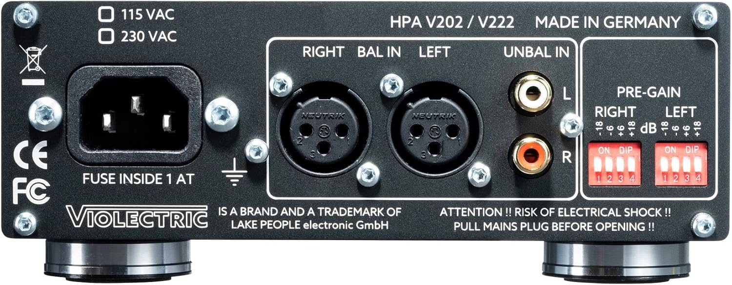 Violectric V202 Headphone Amplifier Black