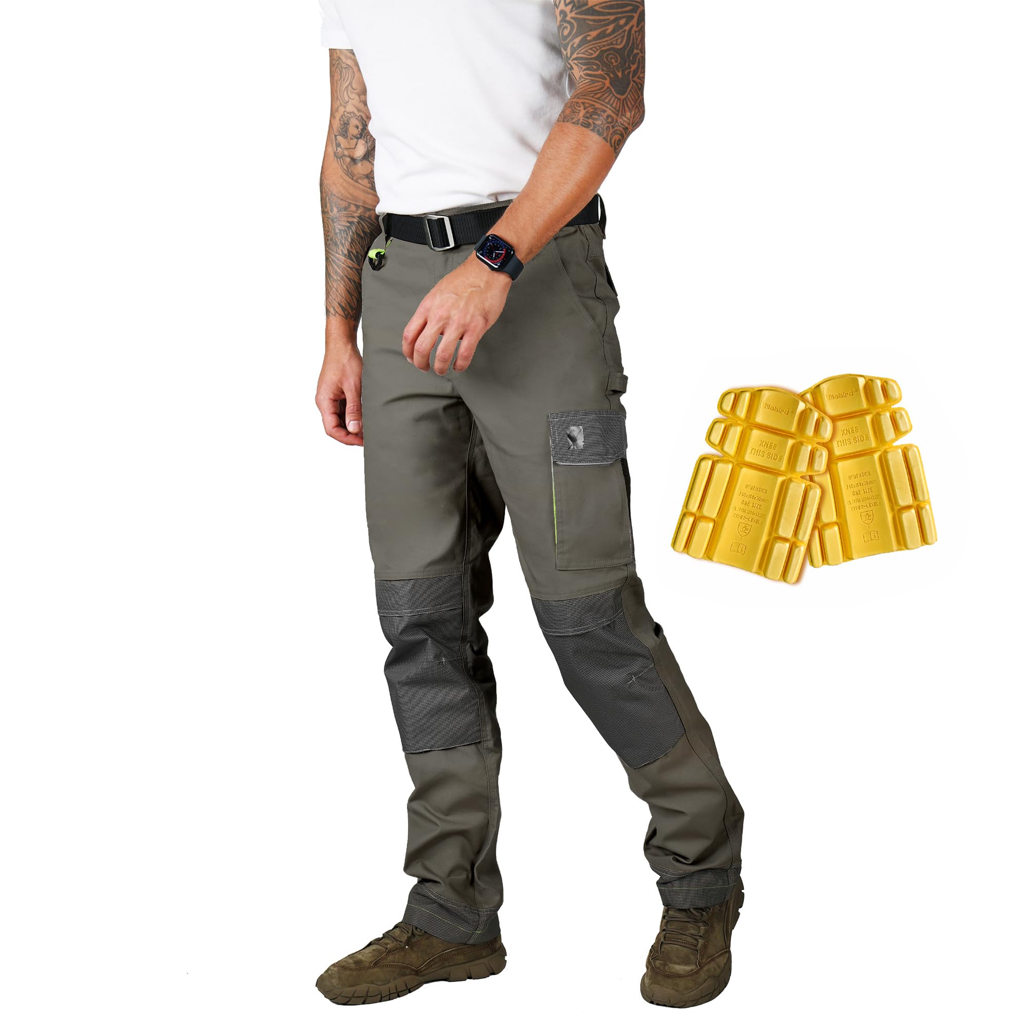 Ellobird Men's Cargo Construction Work Utility Pant