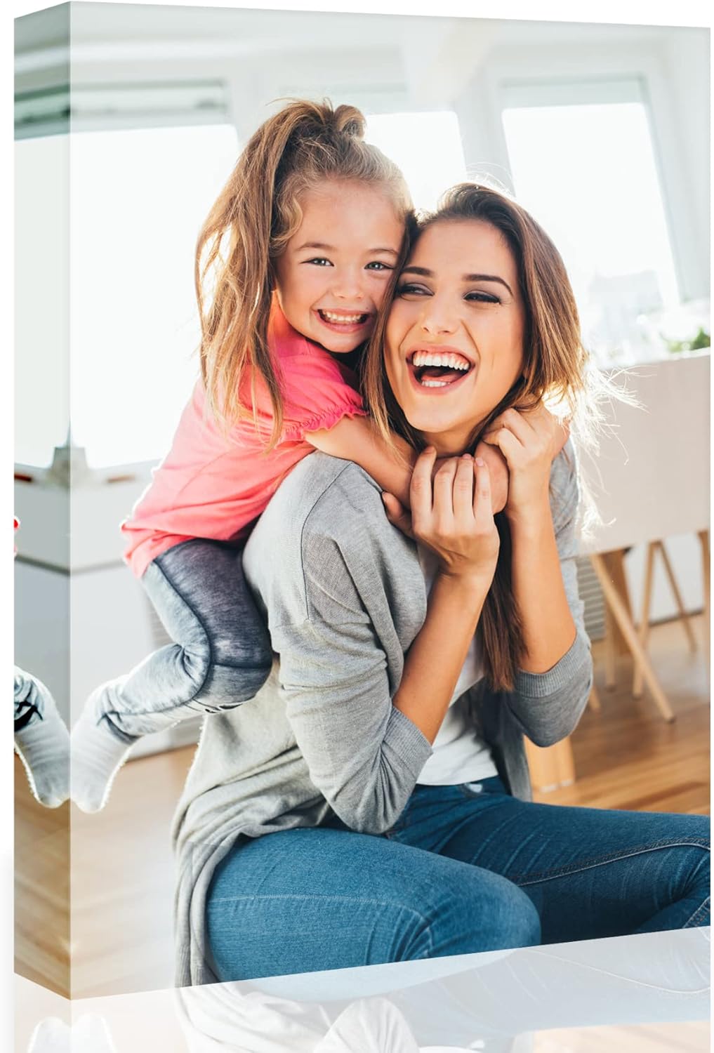 YK artwood Custom Canvas Upload Images- Custom Canvas Prints with Your Photos 18x24 inch -Personalized Canvas Pictures for Kid Lover Pet Family -Canvas Framed