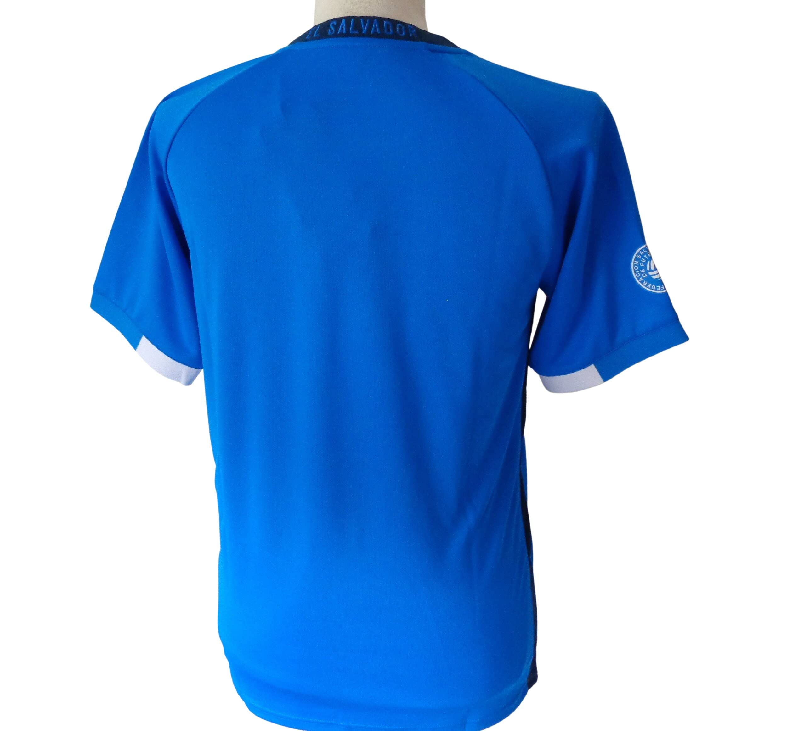 Umbro El Salvador Men's Home Soccer Jersey 2021-2022 (as1, alpha, l, regular, regular, polyester, Large) Blue