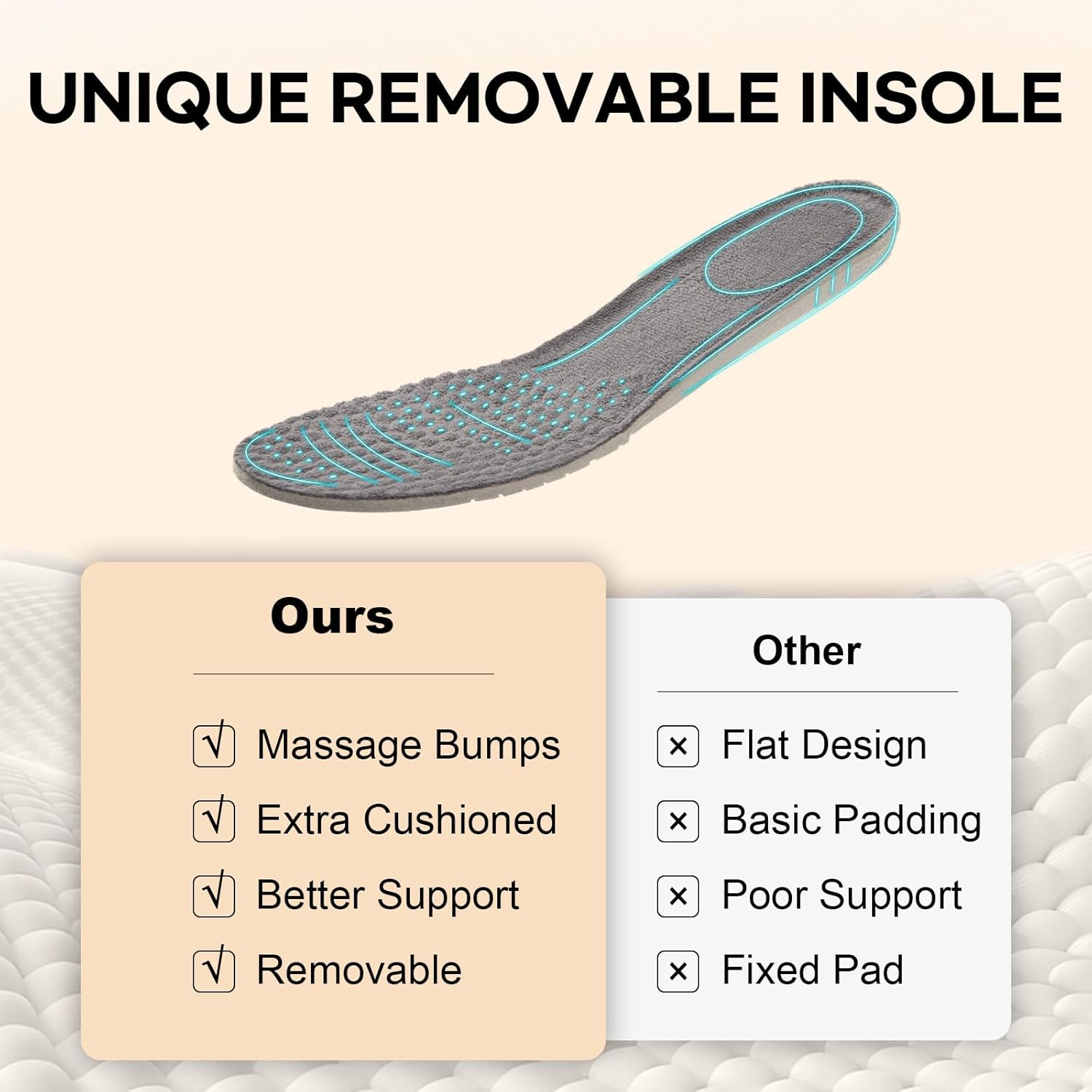 LongBay Women's Comfy Slippers Indoor Outdoor House Shoes with Removable Insole & Non-Slip Sole - Image 3