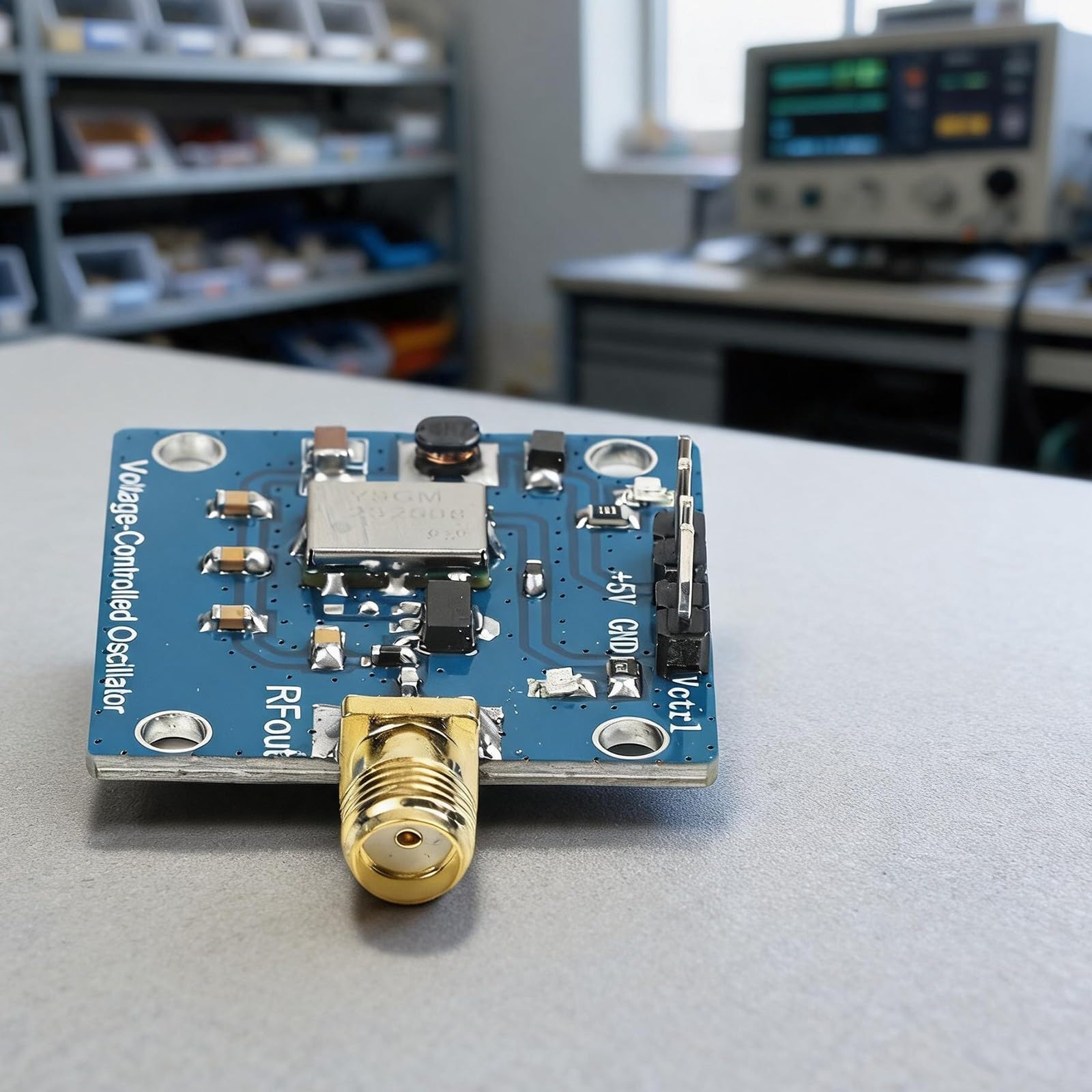 Oscillateur VCO en aluminium - Sortie 15 dBm pour signal RF (C)