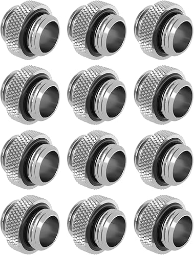 Miniatura 2 de Dracaena.io Paquete de 6 unidades de roscas G1/4 pulgadas, mini extensores macho a macho con junta tórica de apriete, ajuste de compresión