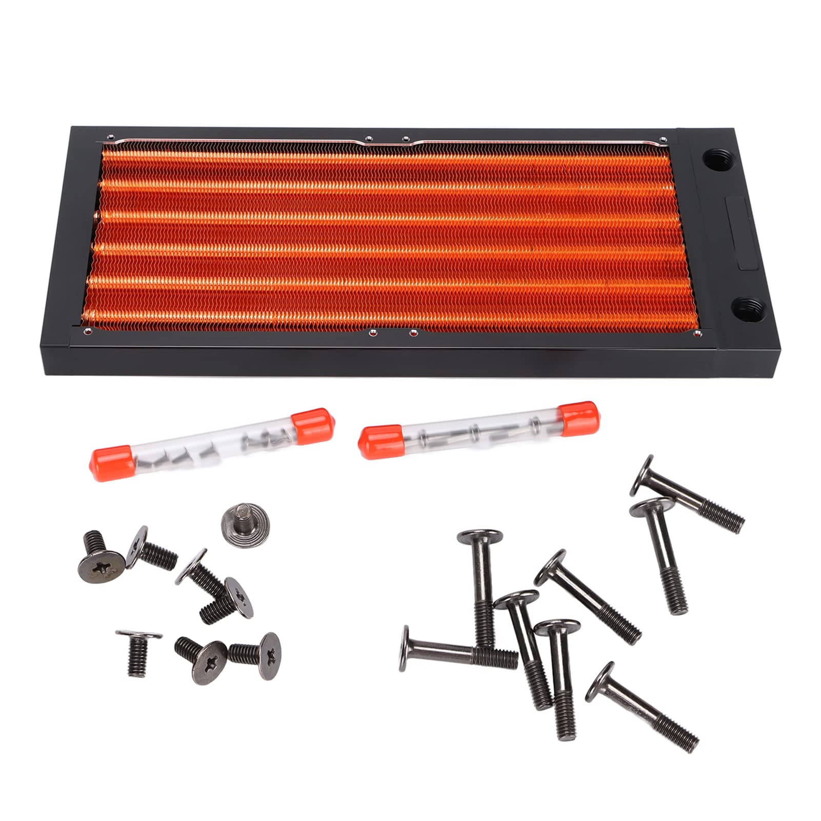 Water Cooling Radiator, Water Cooling Heat High Durability Stable Fluent Multiple Pipes for PC Computer(240mm)-image-15